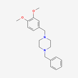 1-benzyl-4-(3,4-dimethoxybenzyl)piperazine