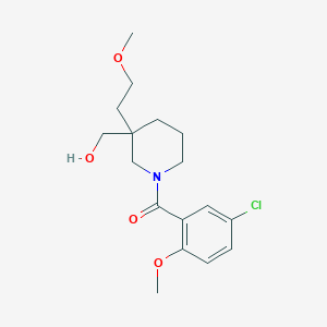 [1-(5-chloro-2-methoxybenzoyl)-3-(2-methoxyethyl)-3-piperidinyl]methanol
