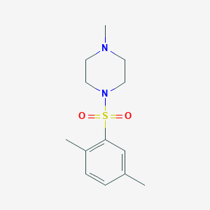 molecular formula C13H20N2O2S B5626735 1-[(2,5-dimethylphenyl)sulfonyl]-4-methylpiperazine 