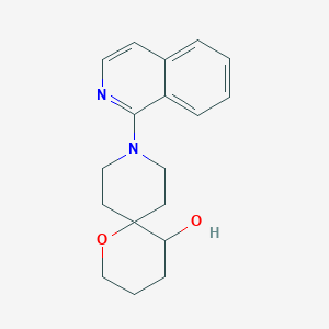 molecular formula C18H22N2O2 B5626748 9-isoquinolin-1-yl-1-oxa-9-azaspiro[5.5]undecan-5-ol 