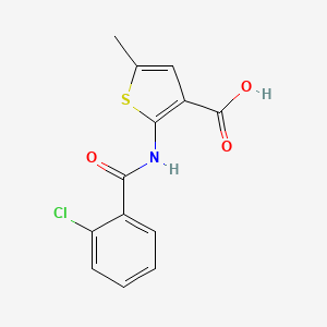 2-[(2-chlorobenzoyl)amino]-5-methyl-3-thiophenecarboxylic acid