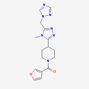 1-(3-furoyl)-4-[4-methyl-5-(1H-1,2,4-triazol-1-ylmethyl)-4H-1,2,4-triazol-3-yl]piperidine