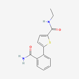 5-[2-(aminocarbonyl)phenyl]-N-ethylthiophene-2-carboxamide