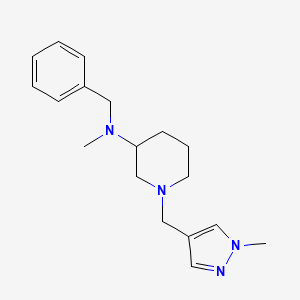molecular formula C18H26N4 B5626789 N-benzyl-N-methyl-1-[(1-methyl-1H-pyrazol-4-yl)methyl]-3-piperidinamine 