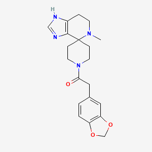 1'-(1,3-benzodioxol-5-ylacetyl)-5-methyl-1,5,6,7-tetrahydrospiro[imidazo[4,5-c]pyridine-4,4'-piperidine]