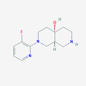 molecular formula C13H18FN3O B5626842 rel-(4aS,8aS)-2-(3-fluoro-2-pyridinyl)octahydro-2,7-naphthyridin-4a(2H)-ol dihydrochloride 