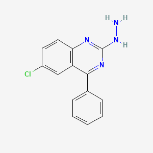 molecular formula C14H11ClN4 B5626845 6-chloro-2-hydrazino-4-phenylquinazoline CAS No. 57370-20-4