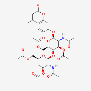 4-Methylumbelliferyl 4-Deoxy-|A-D-chitobiose Peracetate