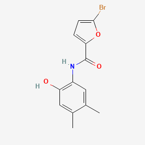 molecular formula C13H12BrNO3 B5626929 5-bromo-N-(2-hydroxy-4,5-dimethylphenyl)-2-furamide 