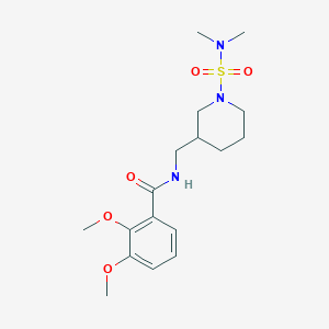molecular formula C17H27N3O5S B5626965 N-({1-[(dimethylamino)sulfonyl]piperidin-3-yl}methyl)-2,3-dimethoxybenzamide 