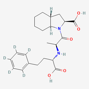 molecular formula C22H30N2O5 B562697 曲坦拉普利-苯基-d5 CAS No. 1356841-27-4