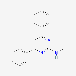 molecular formula C17H15N3 B5626996 N-methyl-4,6-diphenyl-2-pyrimidinamine 
