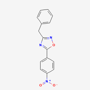 molecular formula C15H11N3O3 B5627008 3-benzyl-5-(4-nitrophenyl)-1,2,4-oxadiazole 