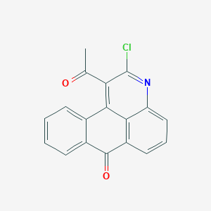 molecular formula C18H10ClNO2 B5627012 1-acetyl-2-chloro-7H-naphtho[1,2,3-de]quinolin-7-one 
