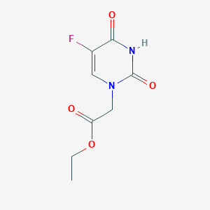 molecular formula C8H9FN2O4 B5627029 ethyl (5-fluoro-2,4-dioxo-3,4-dihydro-1(2H)-pyrimidinyl)acetate 