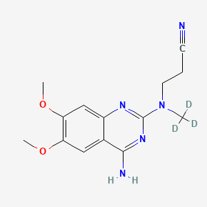 N-(4-Amino-6,7-dimethoxyquinazol-2-yl)-N-(methyl-d3)-2-cyanoethylamine