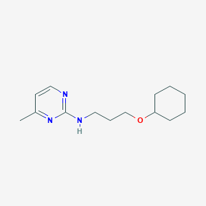 molecular formula C14H23N3O B5627132 N-[3-(cyclohexyloxy)propyl]-4-methylpyrimidin-2-amine 