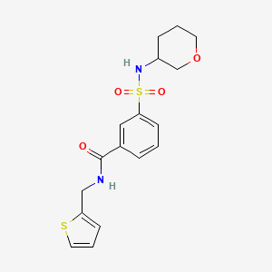 3-[(tetrahydro-2H-pyran-3-ylamino)sulfonyl]-N-(2-thienylmethyl)benzamide