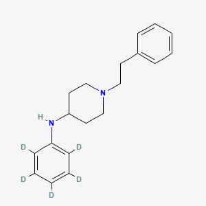 molecular formula C19H24N2 B562720 N-Phenyl-d5-N'-[1-(2-phenylethyl)]-4-piperidine CAS No. 1189466-15-6