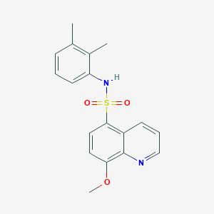 molecular formula C18H18N2O3S B5627212 N-(2,3-dimethylphenyl)-8-methoxyquinoline-5-sulfonamide 