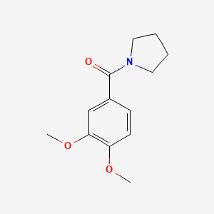 molecular formula C13H17NO3 B5627252 1-(3,4-dimethoxybenzoyl)pyrrolidine 