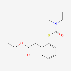 molecular formula C15H21NO3S B562728 Ethyl [2-Diethylaminocarbonylthio)]phenylacetate CAS No. 1076198-03-2
