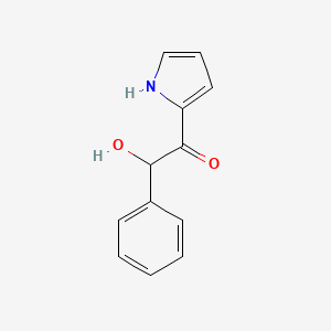 molecular formula C12H11NO2 B562730 2-Hydroxy-2-phenyl-1-(1H-pyrrol-2-YL)ethanone CAS No. 100063-06-7