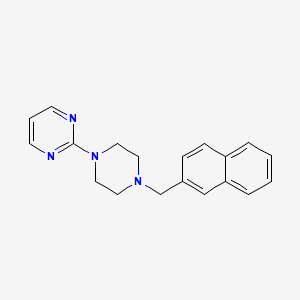 molecular formula C19H20N4 B5627315 2-[4-(2-naphthylmethyl)-1-piperazinyl]pyrimidine CAS No. 57987-78-7