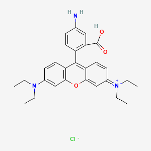 molecular formula C28H32ClN3O3 B562732 Rhodamine B amine CAS No. 100992-88-9