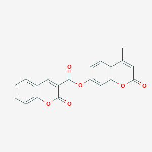 molecular formula C20H12O6 B5627343 4-methyl-2-oxo-2H-chromen-7-yl 2-oxo-2H-chromene-3-carboxylate 
