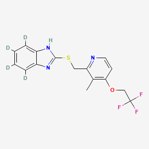 molecular formula C16H14F3N3OS B562738 Lansoprazole Sulfide-d4 CAS No. 1216682-38-0
