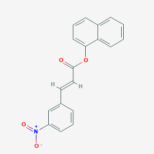 molecular formula C19H13NO4 B5627396 1-naphthyl 3-(3-nitrophenyl)acrylate 