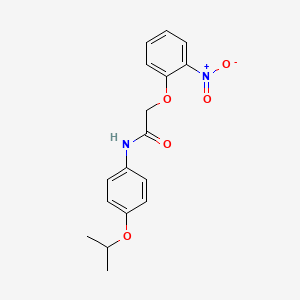 molecular formula C17H18N2O5 B5627400 N-(4-isopropoxyphenyl)-2-(2-nitrophenoxy)acetamide 