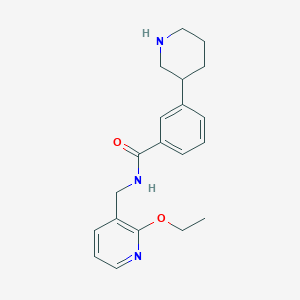 molecular formula C20H25N3O2 B5627402 N-[(2-ethoxypyridin-3-yl)methyl]-3-piperidin-3-ylbenzamide 