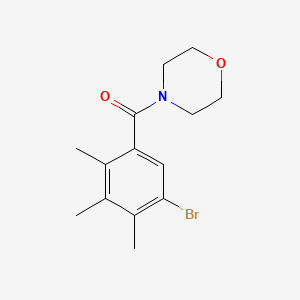 molecular formula C14H18BrNO2 B5627409 4-(5-bromo-2,3,4-trimethylbenzoyl)morpholine 