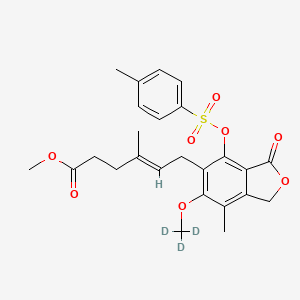 molecular formula C25H28O8S B562743 Methyl 4'-Tosyl Mycophenoate-6-methyl-d3 CAS No. 1185240-84-9