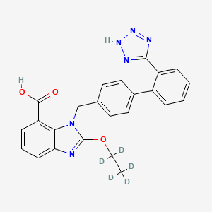molecular formula C24H20N6O3 B562747 坎地沙坦-d5 CAS No. 1189650-58-5