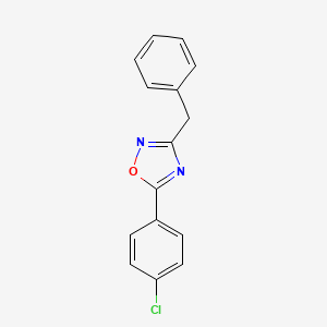molecular formula C15H11ClN2O B5627494 3-benzyl-5-(4-chlorophenyl)-1,2,4-oxadiazole 