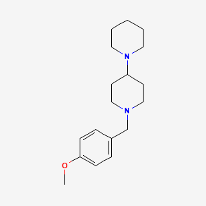 molecular formula C18H28N2O B5627525 1'-(4-methoxybenzyl)-1,4'-bipiperidine 
