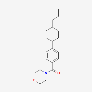 molecular formula C20H29NO2 B5627578 4-[4-(4-propylcyclohexyl)benzoyl]morpholine 