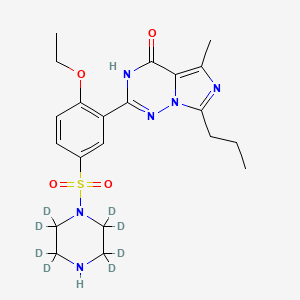 molecular formula C21H28N6O4S B562761 N-Desethyl Vardenafil-d8 CAS No. 1184985-26-9