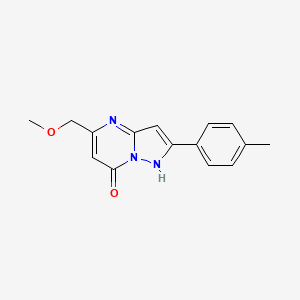 molecular formula C15H15N3O2 B5627621 5-(methoxymethyl)-2-(4-methylphenyl)pyrazolo[1,5-a]pyrimidin-7(4H)-one 