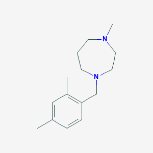 molecular formula C15H24N2 B5627626 1-(2,4-dimethylbenzyl)-4-methyl-1,4-diazepane 