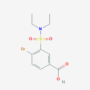 molecular formula C11H14BrNO4S B5627644 4-bromo-3-[(diethylamino)sulfonyl]benzoic acid 