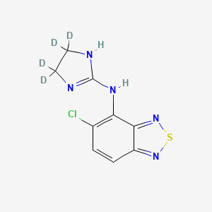 molecular formula C9H8ClN5S B562766 Tizanidine-d4 CAS No. 1188331-19-2