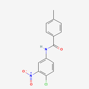 molecular formula C14H11ClN2O3 B5627664 N-(4-chloro-3-nitrophenyl)-4-methylbenzamide 