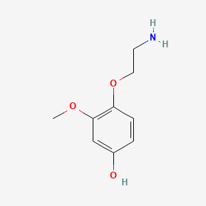 molecular formula C9H13NO3 B562768 4-(2-Aminoethoxy)-3-methoxyphenol CAS No. 1076198-80-5