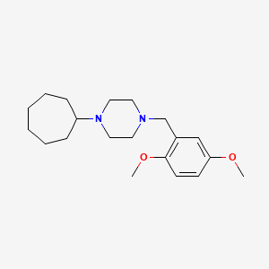 molecular formula C20H32N2O2 B5627731 1-cycloheptyl-4-(2,5-dimethoxybenzyl)piperazine 