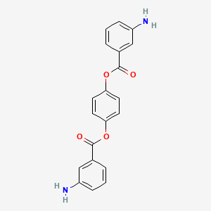 molecular formula C20H16N2O4 B5627751 1,4-phenylene bis(3-aminobenzoate) 