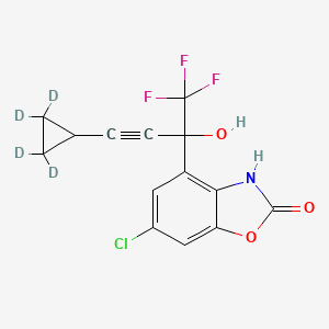 molecular formula C14H9ClF3NO3 B562778 6-Chloro-4-[(2,2,3,3-d4-cyclopropylethynyl)trifluoromethylhydroxymethyl]-3H-benzoxazol-2-one CAS No. 1189694-49-2